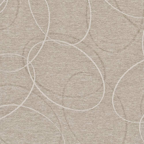 既製】遮光 モダン オーバル曲線が特徴の形状記憶付 カルゴ(ベージュ