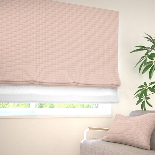 既製】遮光3級 ナチュラル 無地の形状記憶付 ロジーヌ(ローズ