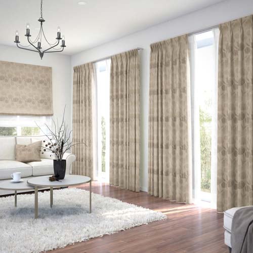 オーダー】遮光3級裏地付 エレガンス 花柄の形状記憶付 CJ34423