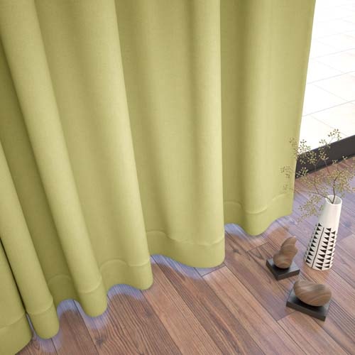 既製】防炎 遮光2級 遮熱 断熱 無地の形状記憶付 プレステージⅡ