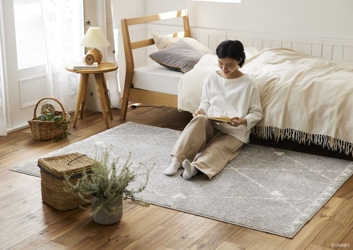 EC限定】 DISNEYディズニーホームシリーズ DRM-1101 MICKEY / Line RUG