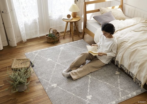 EC限定】 DISNEYディズニーホームシリーズ DRM-1101 MICKEY / Line RUG