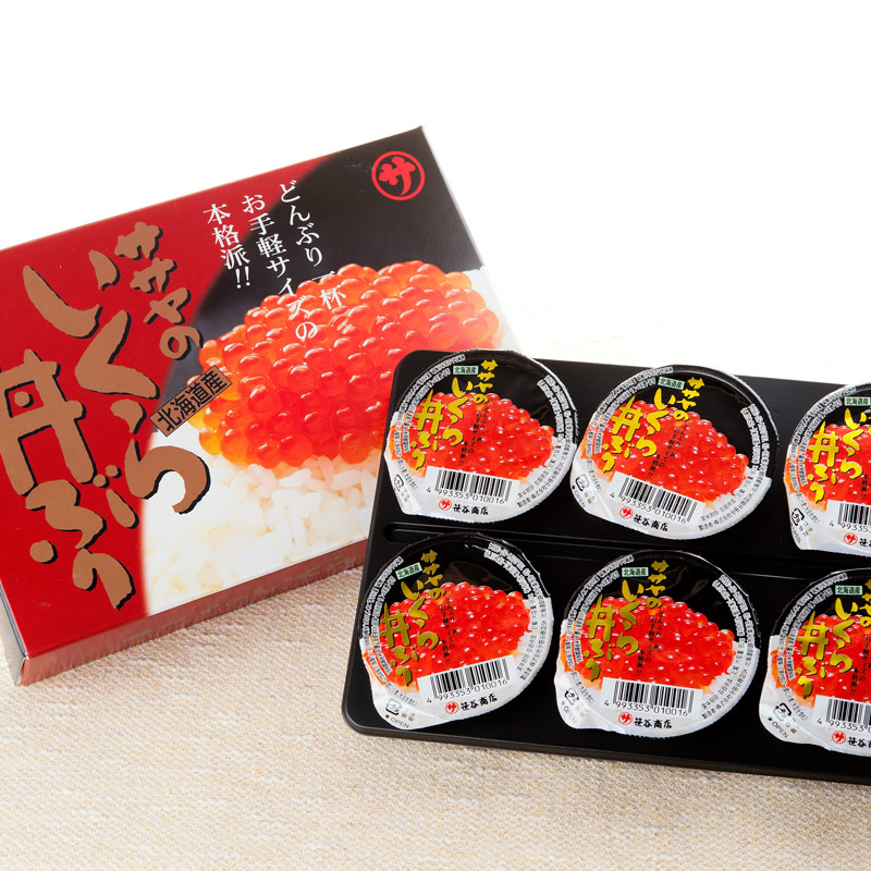 ササヤのいくら丼ぶり 80g×6入 箱 | いくら | 釧之助
