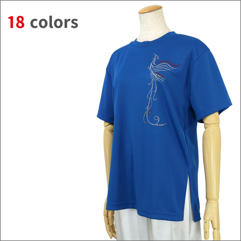 ＊＊吸汗ドライTシャツ 鳳凰【半袖・ラインストーン】
