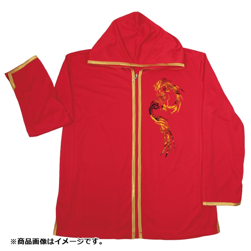 チャイナカジュアルパーカー+プリント(炎龍)