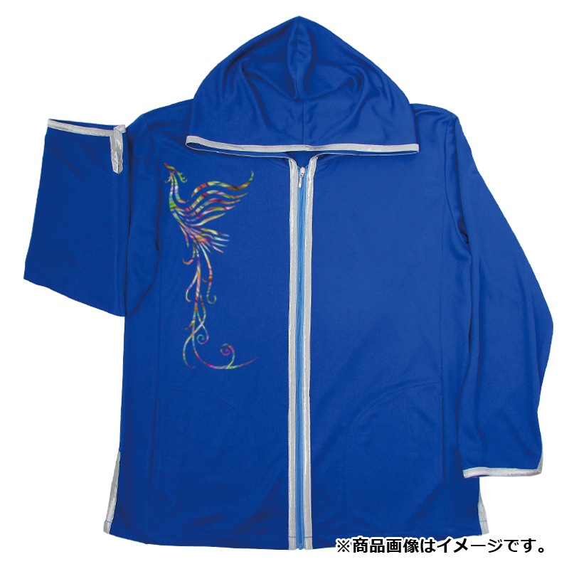 チャイナカジュアルパーカー+プリント(虹の鳳凰)