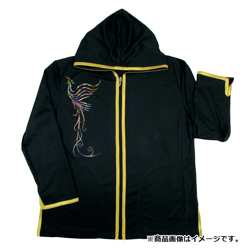 チャイナカジュアルパーカー+プリント(虹の鳳凰)