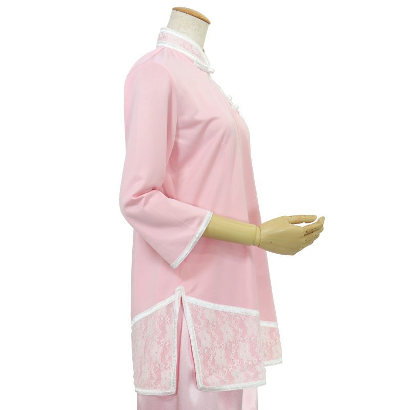 レース プルオーバー(薔薇バラ)【七分袖・婦人用】