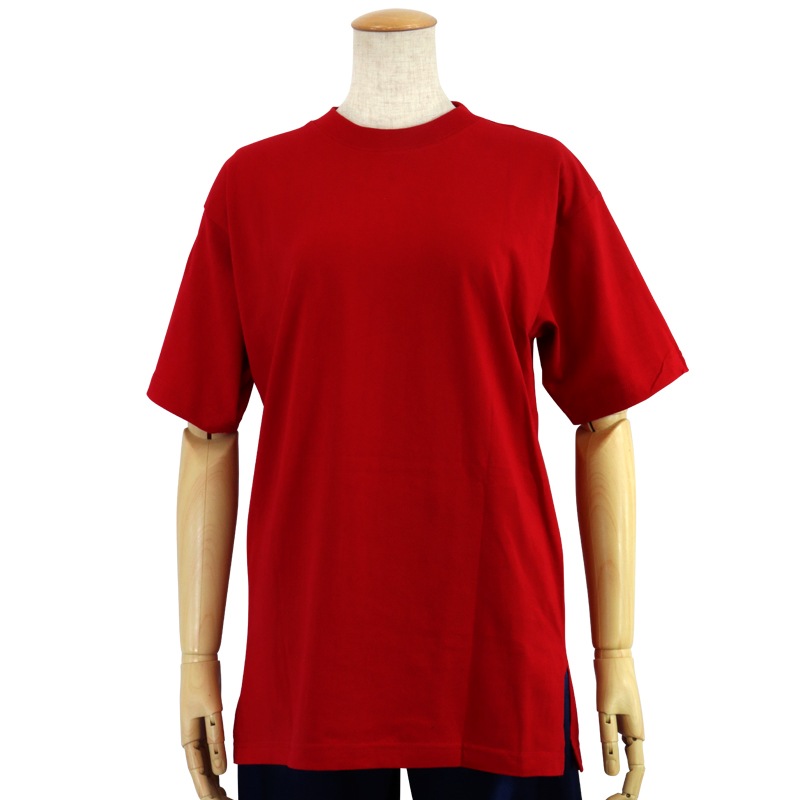 【特価】中国製　綿100%Tシャツ 太極(赤・S、Mサイズ)【半袖・プリント】