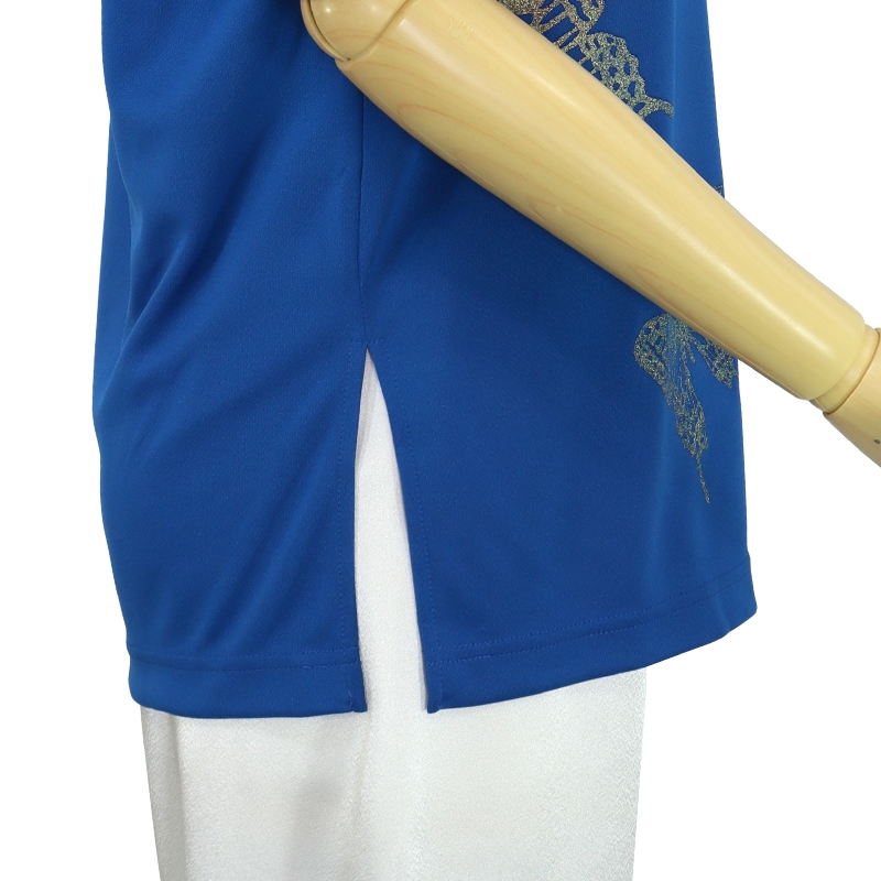 ＊＊吸汗ドライTシャツ 蝶の舞【半袖・プリント】※インク色：金ラメ