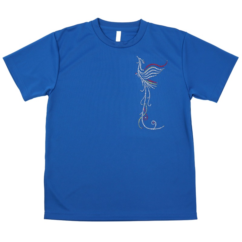 ＊＊吸汗ドライTシャツ 鳳凰【半袖・ラインストーン】