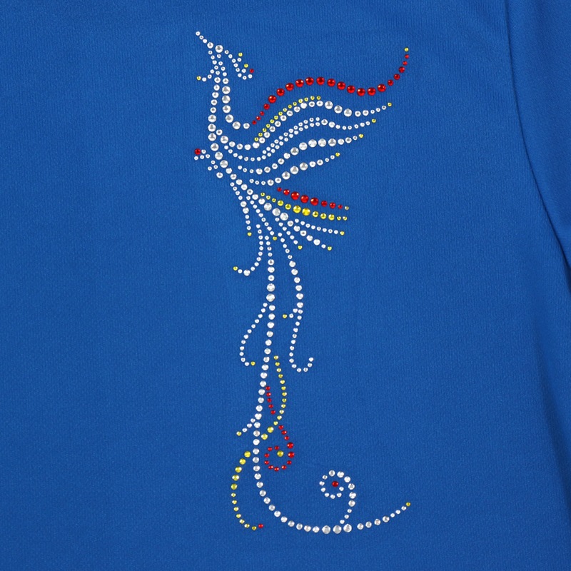 ＊＊吸汗ドライTシャツ 鳳凰【半袖・ラインストーン】