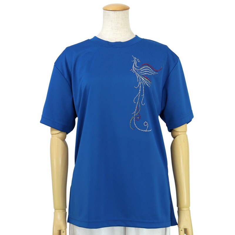 ＊＊吸汗ドライTシャツ 鳳凰【半袖・ラインストーン】