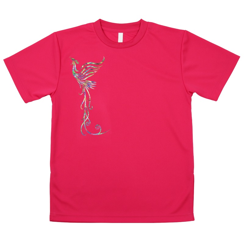 ＊＊吸汗ドライTシャツ 虹の鳳凰【半袖・プリント】