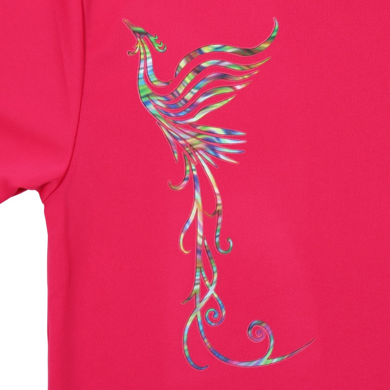 ＊＊吸汗ドライTシャツ 虹の鳳凰【半袖・プリント】