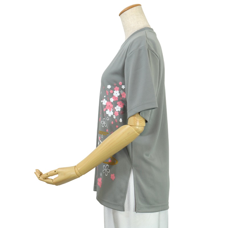 ＊＊吸汗ドライTシャツ 和柄(桜)【半袖・プリント】