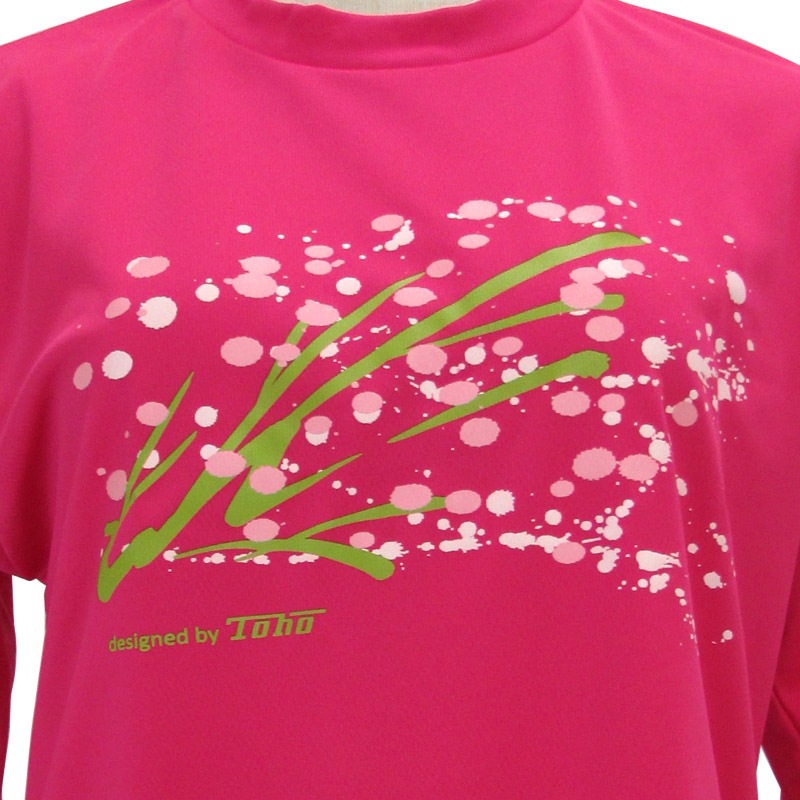 **吸汗ドライTシャツ 華【長袖・プリント】