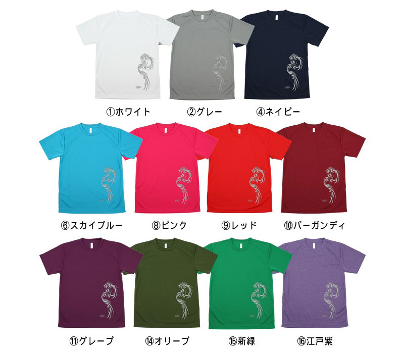 ＊＊吸汗ドライTシャツ 降龍【半袖・プリント】