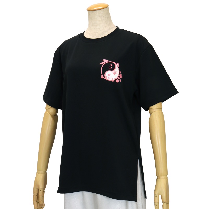 ＊＊吸汗ドライTシャツ 太極図うさぎ タイチーラビット【半袖・プリント】