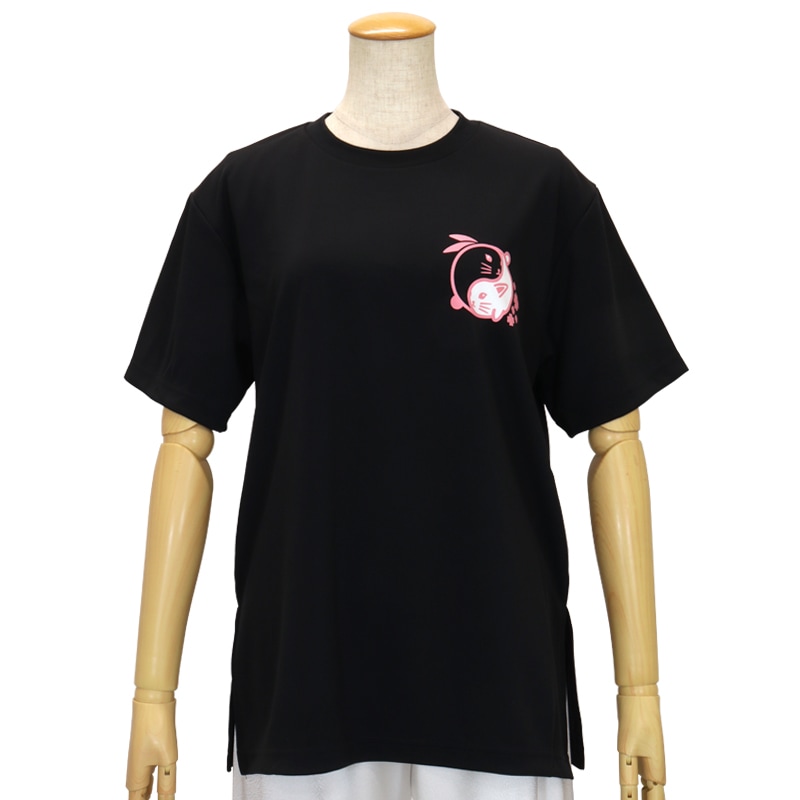 ＊＊吸汗ドライTシャツ 太極図うさぎ タイチーラビット【半袖・プリント】