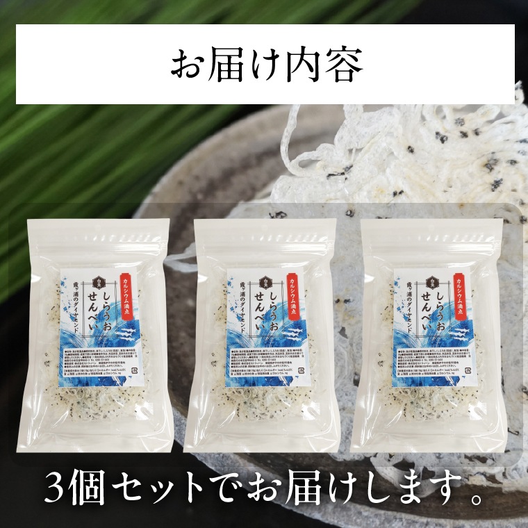 カルシウム　しらうおせんべい　３袋セット