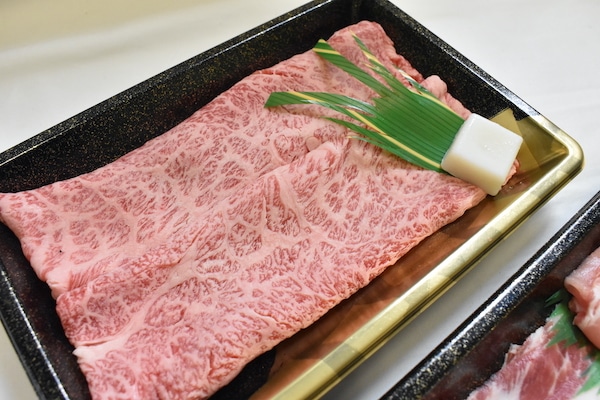 【肉のカジ】すき焼きセット ●A5ランク●常陸牛肩ロース１８０ｇ＋美明豚２００ｇ（ロース１００ｇばら１００ｇ）