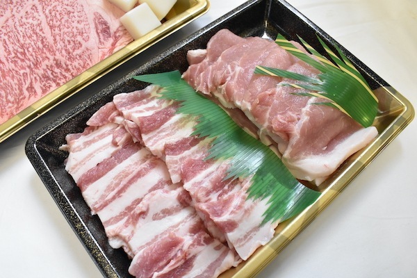 【肉のカジ】ステーキ焼肉セット ●A5ランク●常陸牛サーロイン３００ｇ×３枚＋美明豚６００ｇ（ロース３００ｇばら３００ｇ）