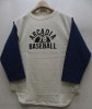 WAREHOUSE(�������ϥ���)Baseball Three-Quarter Sleeve Tee [Lot.4800 ARCADIA-Cream��Navy]