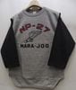 WAREHOUSE(�������ϥ���)Baseball Three-Quarter Sleeve Tee [Lot.4800 NP-27-Heather Gray��Smicro Black]