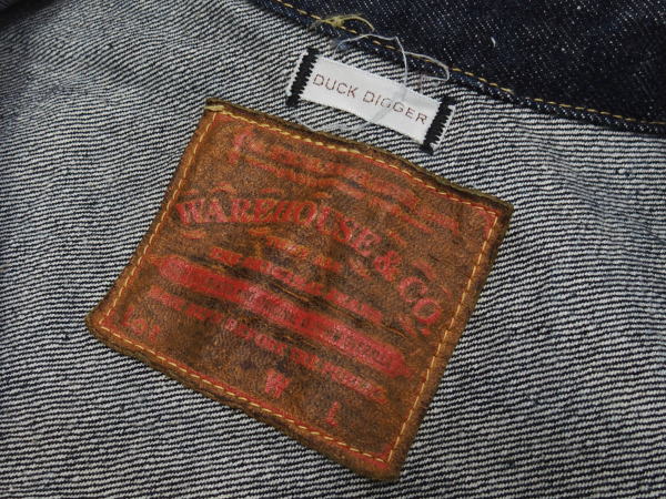 WAREHOUSE(�������ϥ���)[Lot.DD-2001/T BACK STYLE DENIM JACKET/Indigo-One Wash]