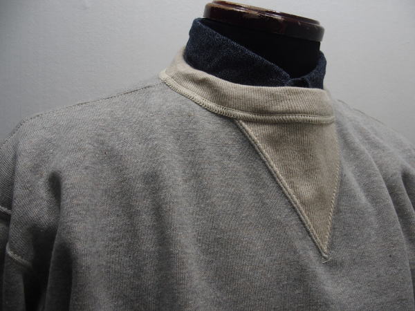 WAREHOUSEʥϥOriginal Sweat [SET-IN SLEEVE SWEAT/Lot.466-GrayOatmeal]