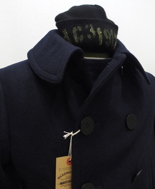 WAREHOUSE(ϥ) [1920'S WWI STYLE U.S.NAVY 13-STARS PEA COAT/Wool]