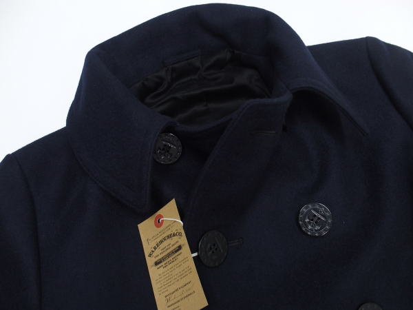 WAREHOUSE(ϥ) [1920'S WWI STYLE U.S.NAVY 13-STARS PEA COAT/Wool]