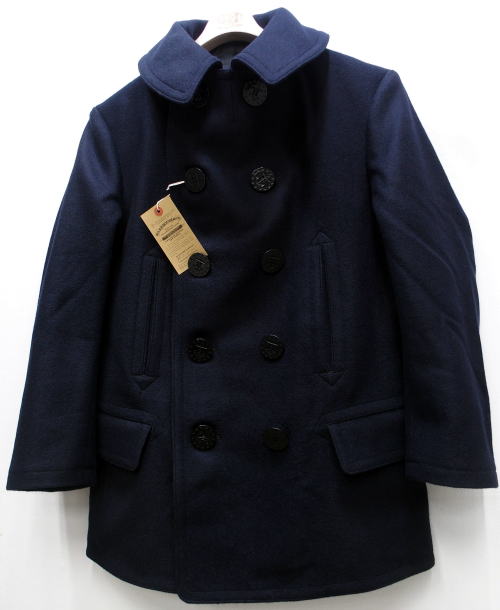 WAREHOUSE(ϥ) [1920'S WWI STYLE U.S.NAVY 13-STARS PEA COAT/Wool]