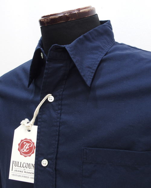 FULLCOUNT(�ե륫�����) [Lot.4073-1 Informal Dress Shirt Plain/Navy]