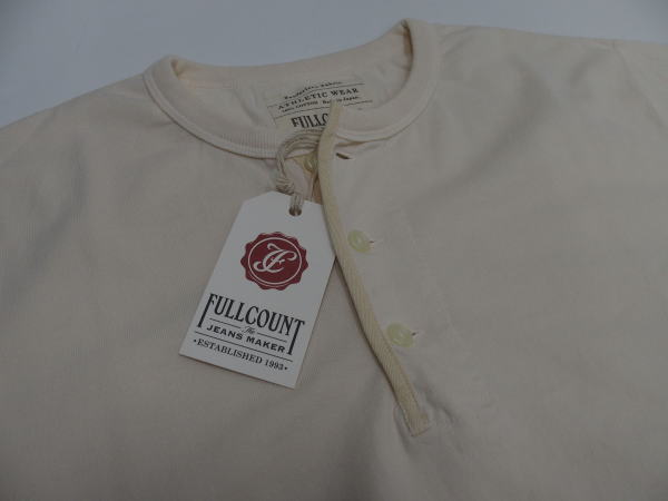 FULLCOUNT(ե륫)[Lot.5222LH-20 Flatseam Heavy Weight 3B Henley Long T-Shirt/Ecru]