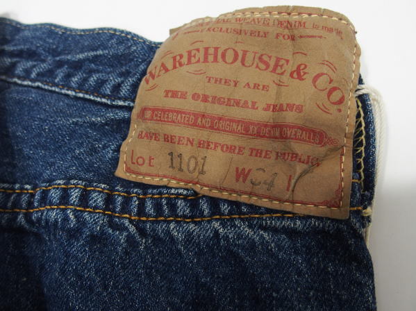 WAREHOUSE(ϥ) [2ND-HAND Lot.1101/Real Vintage Used Wash/Button-fly]