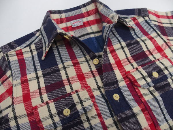 WAREHOUSE(�������ϥ���) [Lot.3104 FLANNEL SHIRTS/One-Wash Type-D Blue]