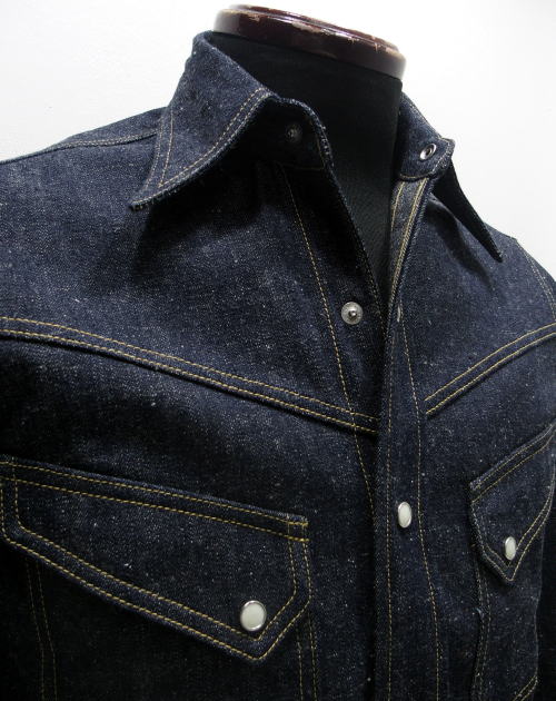 WAREHOUSE(�������ϥ���) [LONG HORN TYPE DENIM WESTERN SHIRTS/Lot. 3001]