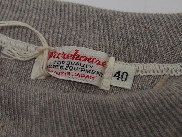 WAREHOUSE(ϥ)[Lot.401 SET-IN SLEEVE SWEAT/TRINIDAD-Heather Gray]