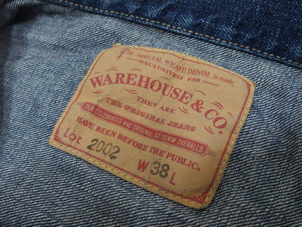 WAREHOUSE(�������ϥ���) [2ND-HAND Lot.2002 DENIM JACKET/Real Vintage Used Wash]