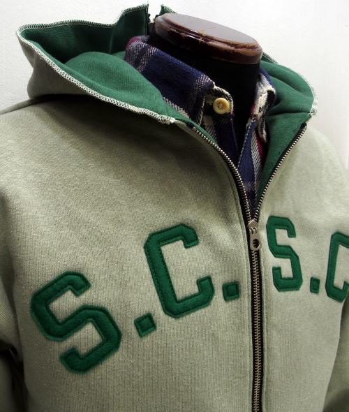 John Gluckow( å)by WAREHOUSE [Lot.JG-CS11 The Olympic Champion Sweat Parka/Applique-Beige]