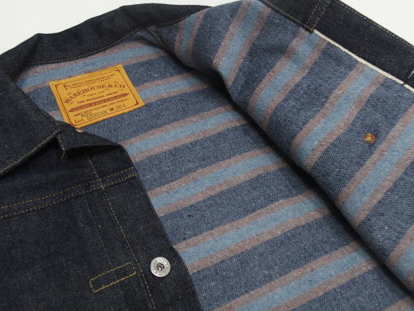 WAREHOUSE(�������ϥ���) [Lot.s2001xx Dead Stock Blue Denim Jacket/�����ǥ�-WITH BLANKET]