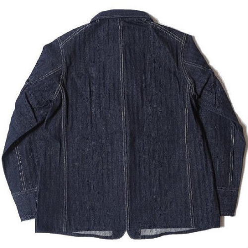 WAREHOUSE(�������ϥ���) [Lot.2165 INDIGO HERRINGBONE COVERALL WITH CHINSTRAP/ONE WASH]