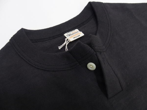 WAREHOUSE(�������ϥ���)Original Tee [Lot.4082/1-Button Henry Neck-Smicro Black]