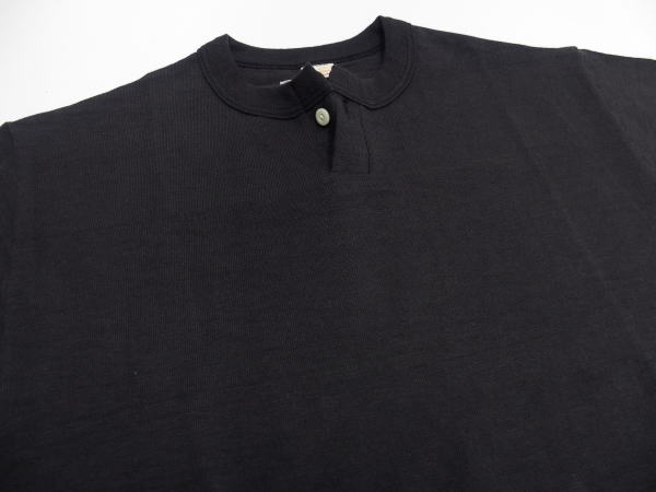 WAREHOUSE(�������ϥ���)Original Tee [Lot.4082/1-Button Henry Neck-Smicro Black]