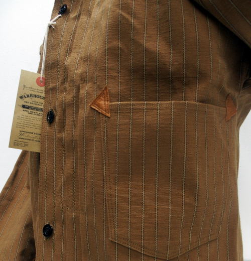 WAREHOUSE(�������ϥ���) [Lot.2214 1880 HEAVY LEATHER BOUND BROWSE/Duck Stripes]