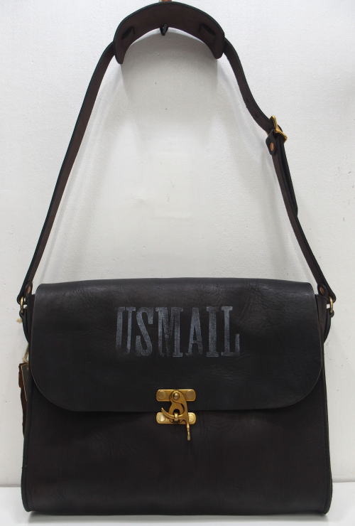 Vasco()[Three Eight  Lot.VS-258L LEATHER POST SHOULDER BAG/Black]