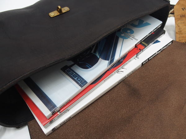 Vasco()[Three Eight  Lot.VS-258L LEATHER POST SHOULDER BAG/Black]