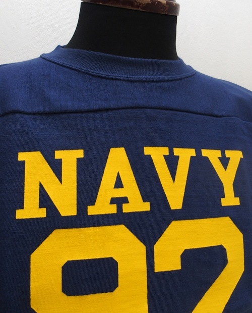 WAREHOUSE(�������ϥ���)[Lot.4063 3/4 Sleeve Football Tee/NAVY 92-Navy]